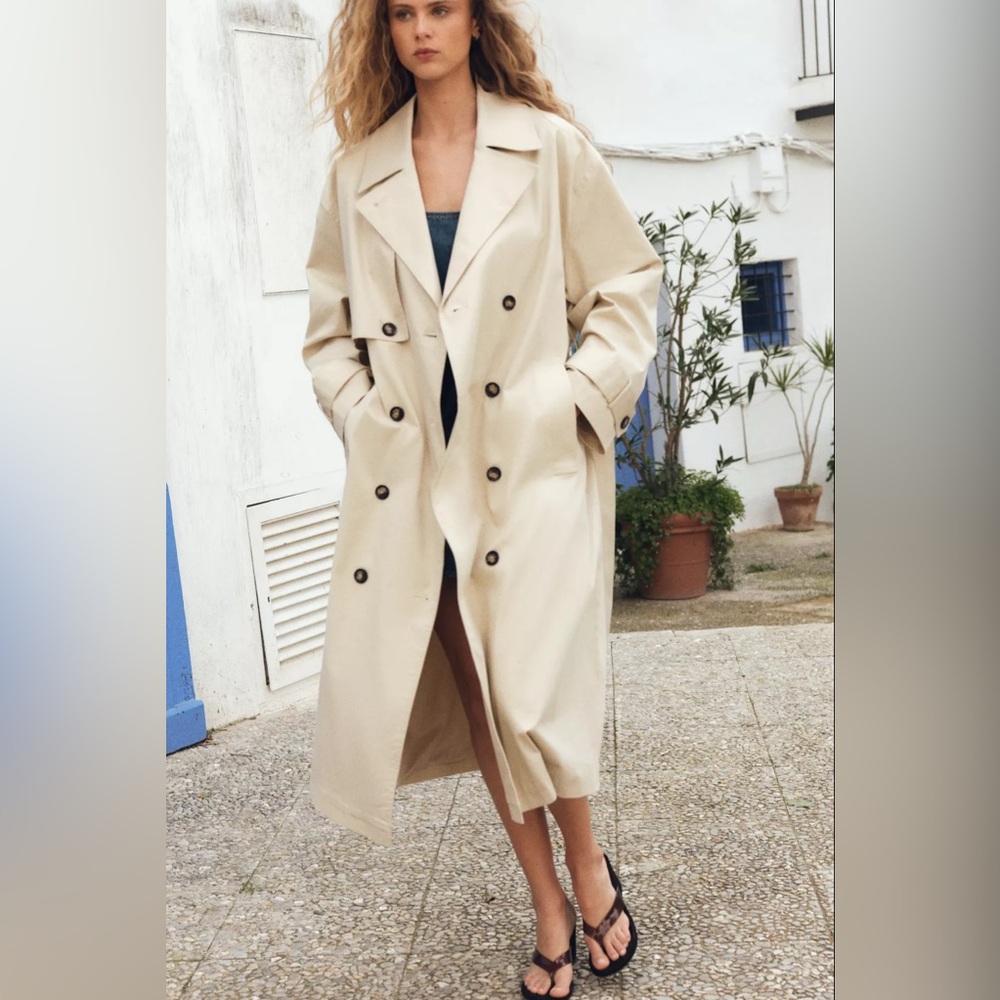Oversized trench coat